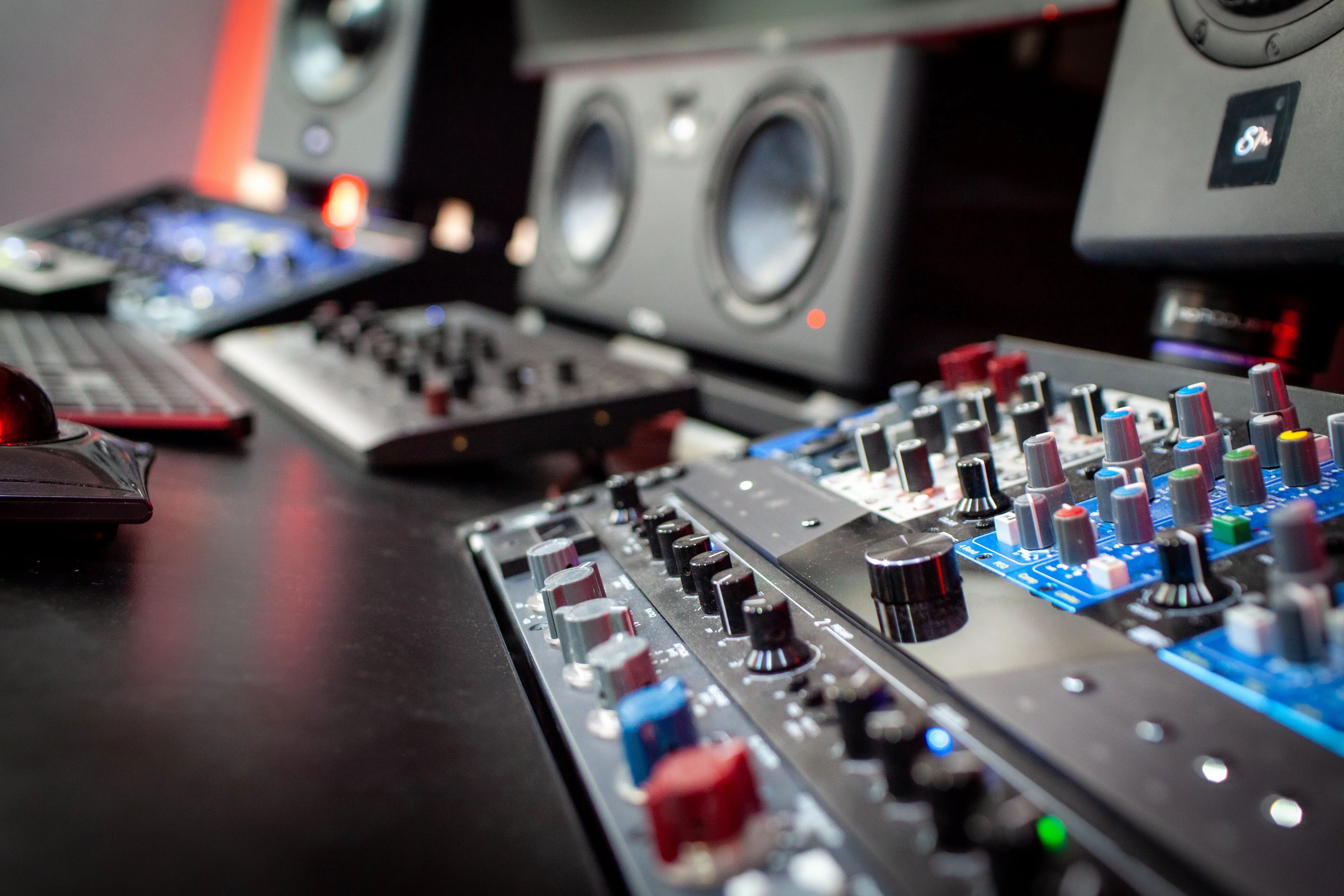 Studio console and outboard gear